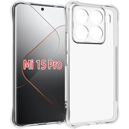 Mobigear Cushion Durchsichtig Xiaomi 15 Pro Hülle Flexibles TPU Backcover - Transparent