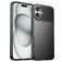 Mobigear Groove iPhone 16 Plus Hülle Flexibles TPU Backcover - Schwarz