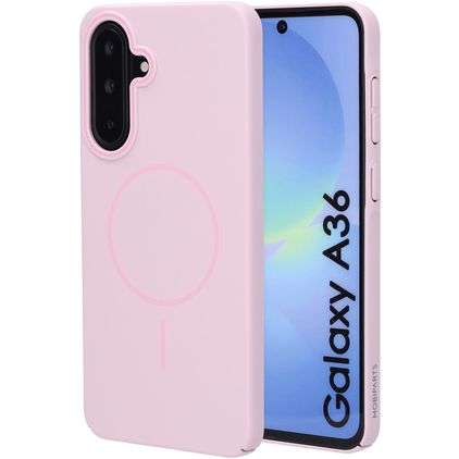 Mobiparts Slim Line Samsung Galaxy A36 MagSafe Hülle Hardcase Backcover - Blush Pink