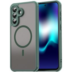 Mobigear Shockproof Samsung Galaxy A37 MagSafe Hülle Hardcase Backcover - Grün