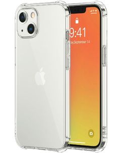 Mobigear Cushion Durchsichtig iPhone 13 Hülle Flexibles TPU Backcover Stoßfest - Transparent