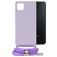 Mobilize Lanyard Gelly Samsung Galaxy A22 5G Flexibles TPU Handykette - Pastel Purple
