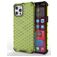 Mobigear Honeycomb iPhone 13 Pro Hülle Hardcase Backcover Stoßfest - Grün