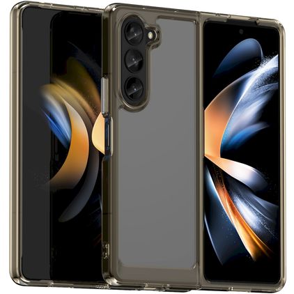 Mobigear Crystal Samsung Galaxy Z Fold 5 Hülle Hardcase Backcover - Grau