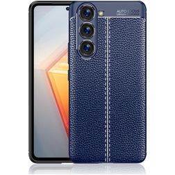 Mobigear Luxury Samsung Galaxy S23 Plus Hülle Flexibles TPU Backcover - Blau