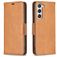 Mobigear Excellent Samsung Galaxy S25 Hülle Klapphülle Geldbörse - Cognac