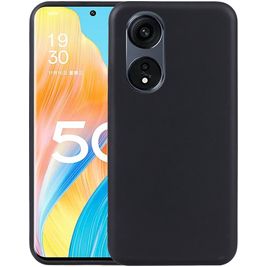 Mobigear Colors OPPO Reno 8T 5G Hülle Flexibles TPU Backcover - Schwarz
