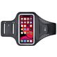 Mobigear Easy Fit Handyhalterung Joggen HONOR 10 Lite Sporthülle Neopren Sportarmband - Schwarz