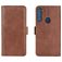 Mobigear Slim Magnet Motorola One Fusion Plus Hülle Klapphülle Geldbörse - Braun