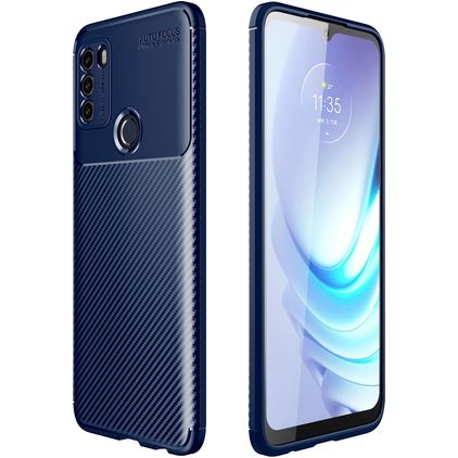 Mobigear Racing Motorola Moto G50 TPU (flexibel) Backcover - Blau