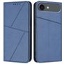 Mobigear Frosted Flip iPhone Air Hülle Klapphülle Geldbörse - Blau