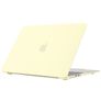 Mobigear Cream Matte MacBook Air 15 Zoll (2023-2026) Hardcase Hülle MacBook Case - Gelb - Model A2941 / A3114 / A3241 / A3448