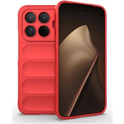 Mobigear Bumpy Xiaomi 15T Pro Hülle Flexibles TPU Backcover - Rot