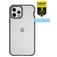 ITSkins HybridFrost iPhone 12 Pro Max Hülle Hardcase Backcover Stoßfest - Schwarz