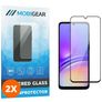 Mobigear Premium Samsung Galaxy A05 Panzerglas Gehärtetes Glas Displayschutz - Hüllenfreundlich - Schwarz (2er Pack)