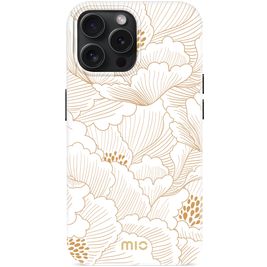MIO iPhone 15 Pro MagSafe Hülle Hardcase Backcover - White Roses