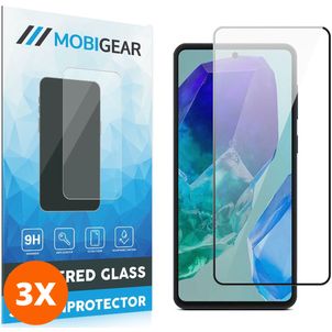 Mobigear Premium Samsung Galaxy M55 Panzerglas Gehärtetes Glas Displayschutz - Hüllenfreundlich (3er Pack)