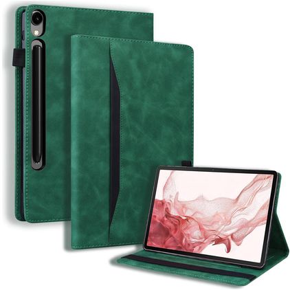 Mobigear Folio Samsung Galaxy Tab S10 FE Plus Hülle Klapphülle - Grün