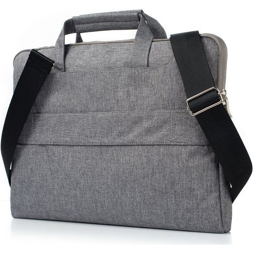 Mobigear Denim Zipper Laptop Umhängetasche Laptoptasche - Grau