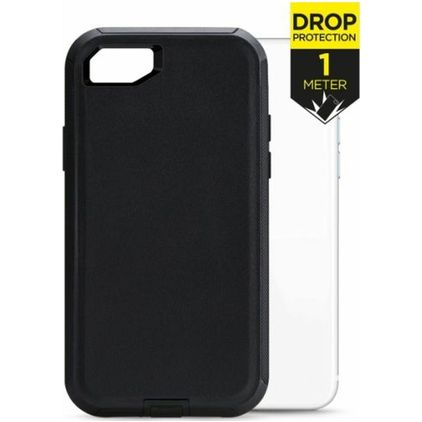 Mobilize Defender iPhone SE (2020) Hülle Hardcase Backcover Stoßfest - Schwarz
