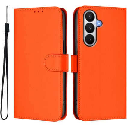 Mobigear Urban Wallet Samsung Galaxy S26 Hülle Klapphülle Geldbörse - Orange