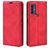 Mobigear Retro Slim TCL 305 Hülle Klapphülle Geldbörse - Rot