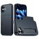 Mobigear Card iPhone 18 Hülle Hardcase Backcover Stoßfest mit Kartenhalter - Blau