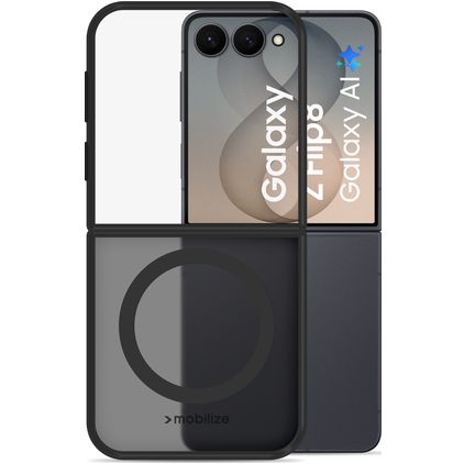 Mobilize Hybrid Samsung Galaxy Z Flip 8 MagSafe Hülle Hardcase Backcover Stoßfest - Schwarz