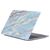 Mobigear Marble MacBook Air 13 Zoll (2018-2020) Hardcase Hülle MacBook Case - Blau / Gold - Model A1932 / A2179 / A2337