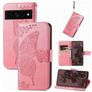 Mobigear Butterfly Google Pixel 7 Pro Klapphülle Portemonnaie - Pink