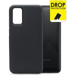 My Style Tough Samsung Galaxy A02s Hülle Hardcase Backcover Stoßfest - Schwarz