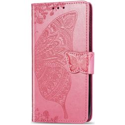 Mobigear Butterfly iPhone 11 Hülle Klapphülle Geldbörse - Pink