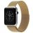 Mobigear Style Loop Milanaise Apple Watch Armband Magnetverschluss - 49/46/45/44 mm - Gold