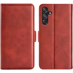 Mobigear Slim Magnet Samsung Galaxy M55 Hülle Klapphülle Geldbörse - Rot