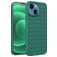 Mobigear Woven iPhone 14 Plus Hülle Flexibles TPU Backcover - Grün