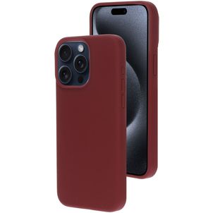 Mobiparts iPhone 15 Pro Max Silikon Hülle Backcover - Plum Red