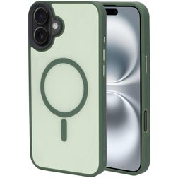 Mobiparts Hardcover iPhone 16 Plus MagSafe Hardcase Backcover - Satin Green
