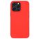 Mobigear Rubber Touch iPhone 14 Plus Silikon Hülle Backcover - Rot
