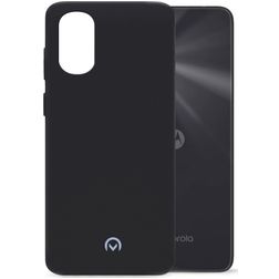 Mobilize Rubber Gelly Motorola Moto G22 Hülle Flexibles TPU Backcover - Matt Black