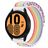 Mobigear Alpine Nylon Smartwatch Armband Dornschließe - 22-mm-Universalanschluss - Rainbow