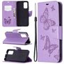 Mobigear Butterfly POCO M3 Hülle Klapphülle Geldbörse - Lila
