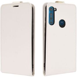Mobigear Motorola One Fusion Plus Hülle Flipcase - Weiß