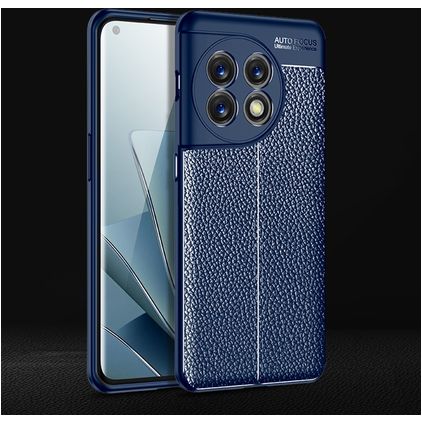 Mobigear Luxury OnePlus 11 Hülle Flexibles TPU Backcover - Blau
