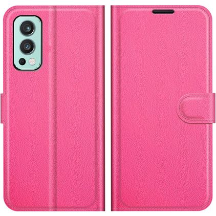 Mobigear Classic OnePlus Nord 2 Hülle Klapphülle Geldbörse - Pink