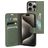 Mobiparts Classic Wallet iPhone 15 Pro Hülle Klapphülle Geldbörse - Stone Green
