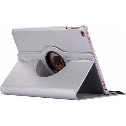 Mobigear DuoStand iPad Mini 5 (2019) Hülle Drehbare Klapphülle - Silber