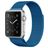 Mobigear Color Loop Milanaise Apple Watch Armband Magnetverschluss - 42/41/40/38 mm - Dunkelblau