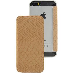 Mobilize Slim Gelly iPhone 5 Klapphülle - Snake Creamy Rose