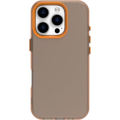 Mobigear Crystal iPhone 16 Pro Hülle Hardcase Backcover - Orange