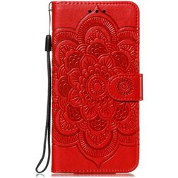 Mobigear Mandala iPhone 11 Pro Hülle Klapphülle Geldbörse - Rot